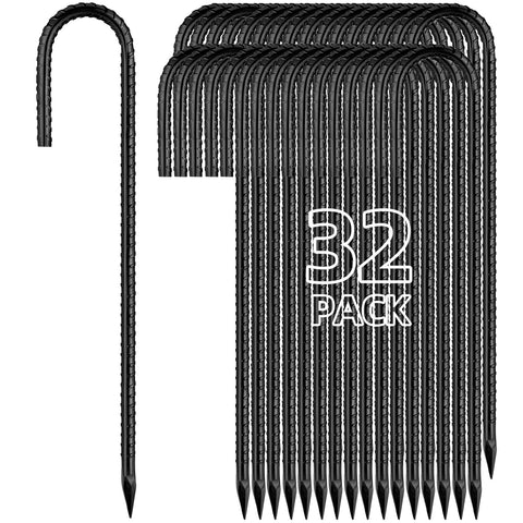 Besitu 12-inch J Hook Ground Stakes ready for securing outdoor decorations.