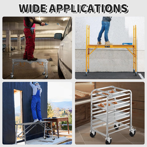 Besitu 1760-lbs total capacity supports moving heavy gear.