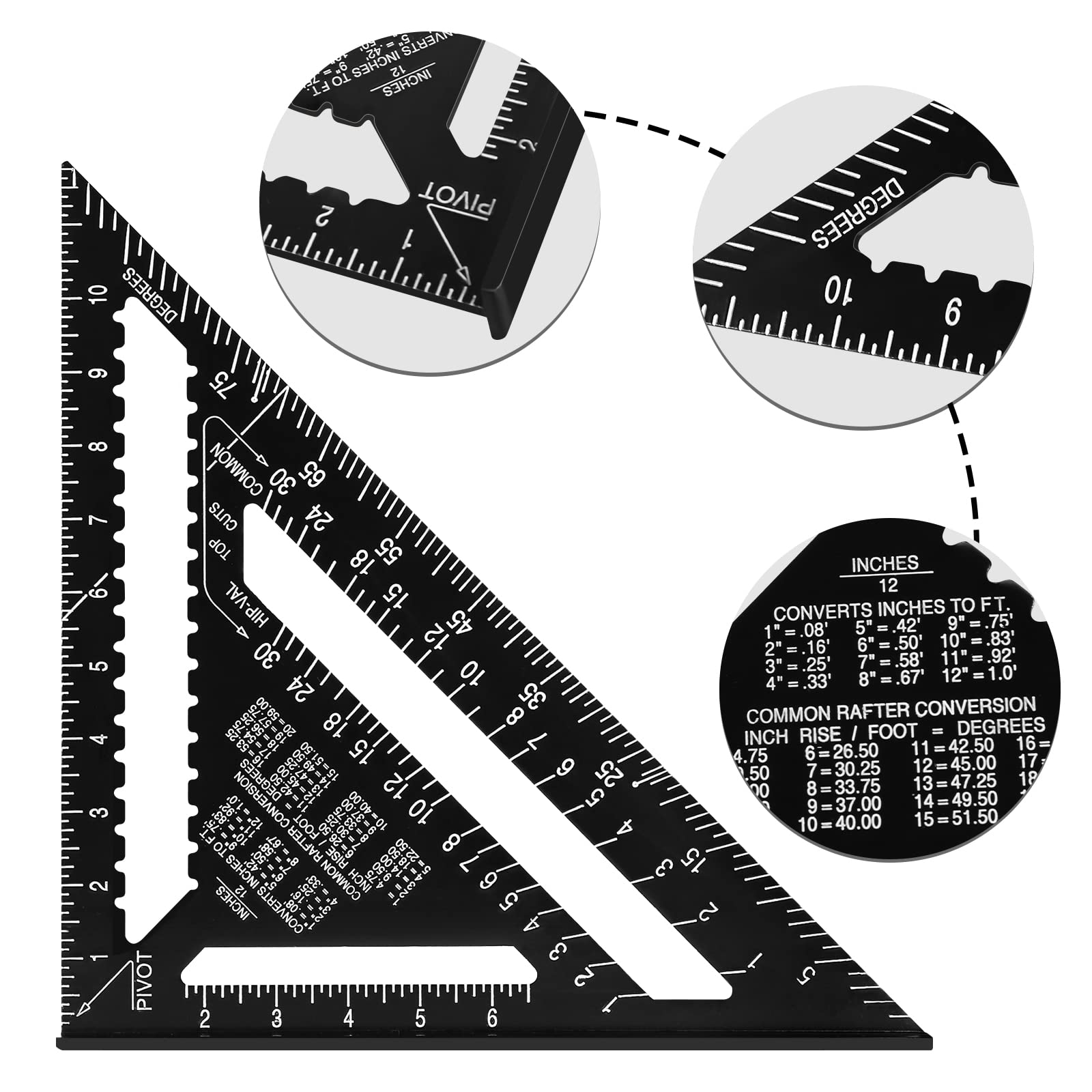 Beslands woodworking protractor helps accurate carpentry readings
