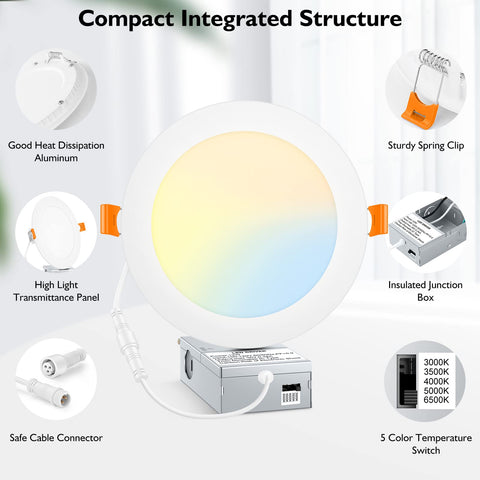 BesLowe damp-location rated canless downlight suitable for bathrooms