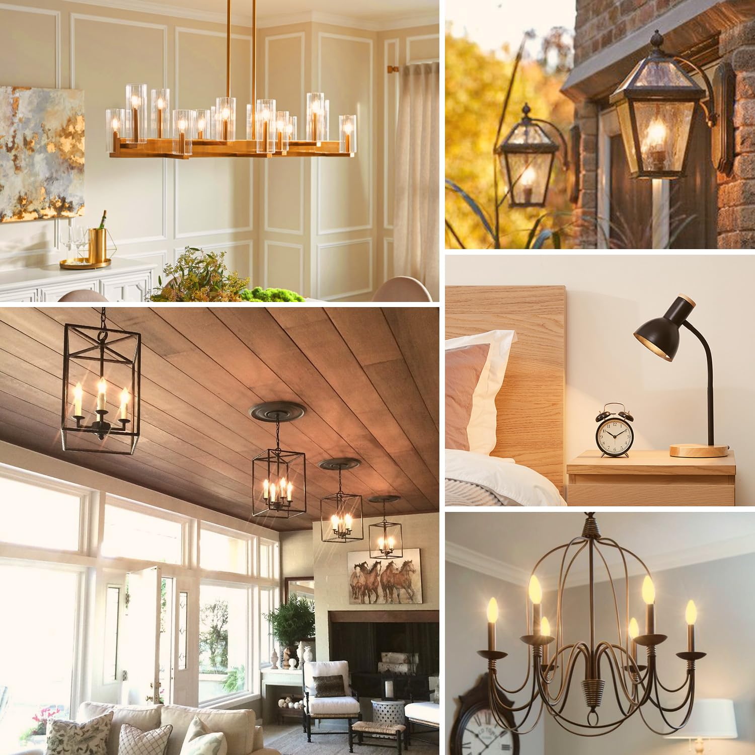 BesLowe B11 candle base bulbs suitable for ceiling fans and fixtures