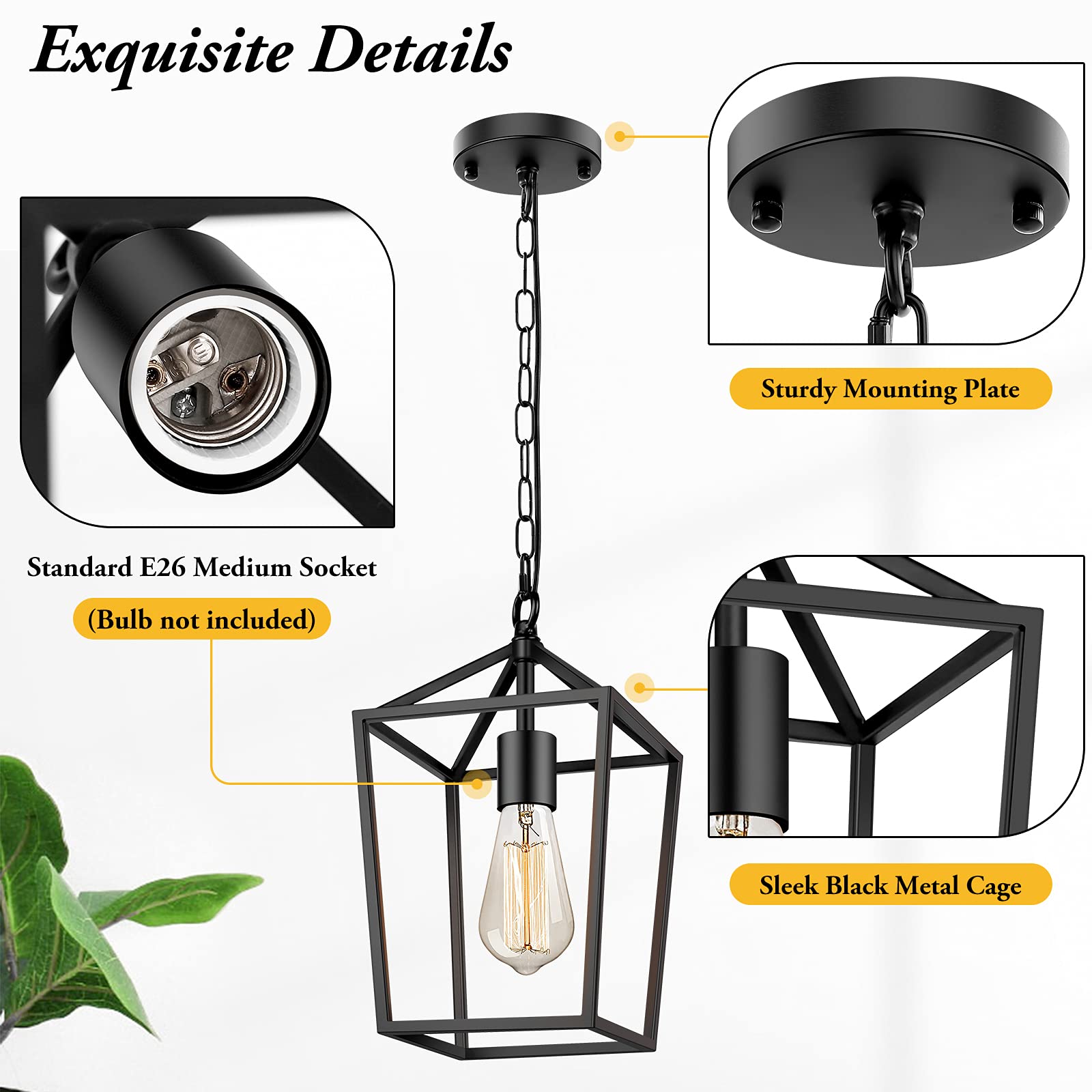 BesLowe black metal frame combines durability with modern farmhouse style.