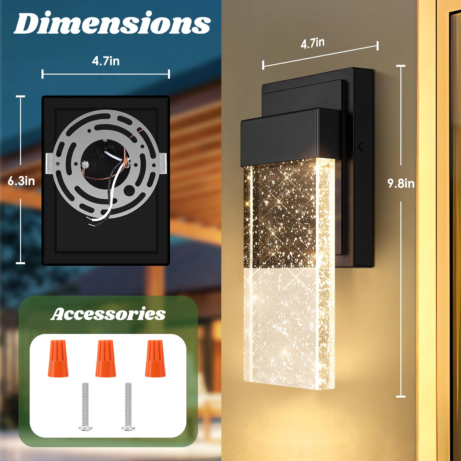 BesLowe easy-install wall lantern mounts on exterior walls