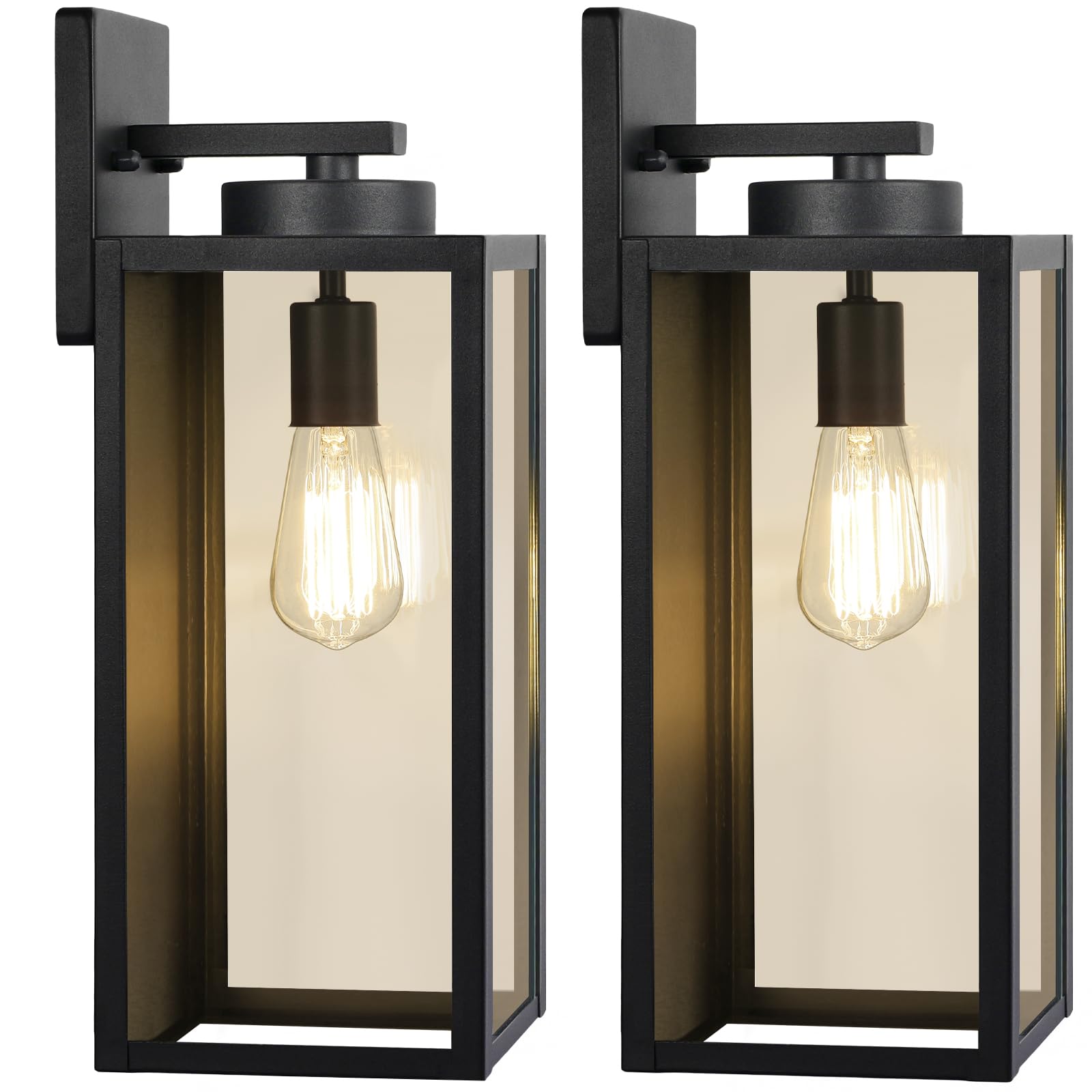 BesLowe large outdoor wall light front door illuminates entryway safely