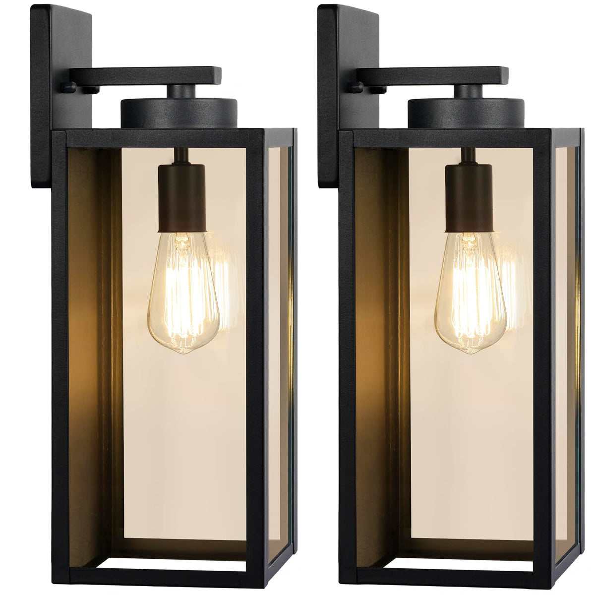 BesLowe large outdoor wall light front door illuminates entryway safely