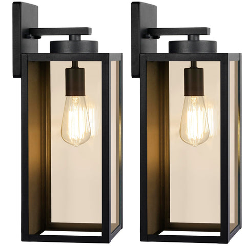 BesLowe large outdoor wall light front door illuminates entryway safely