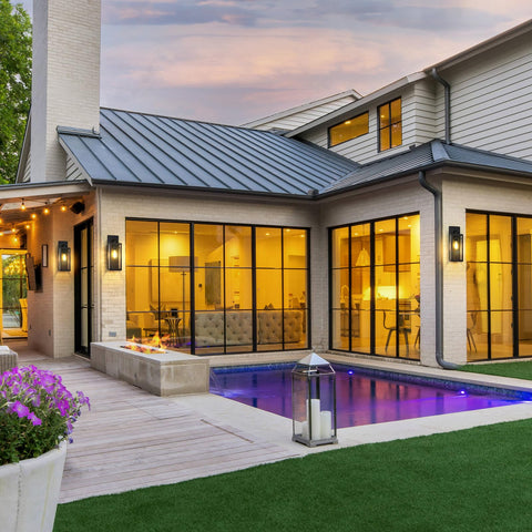 BesLowe matte black exterior light adds modern style to your home