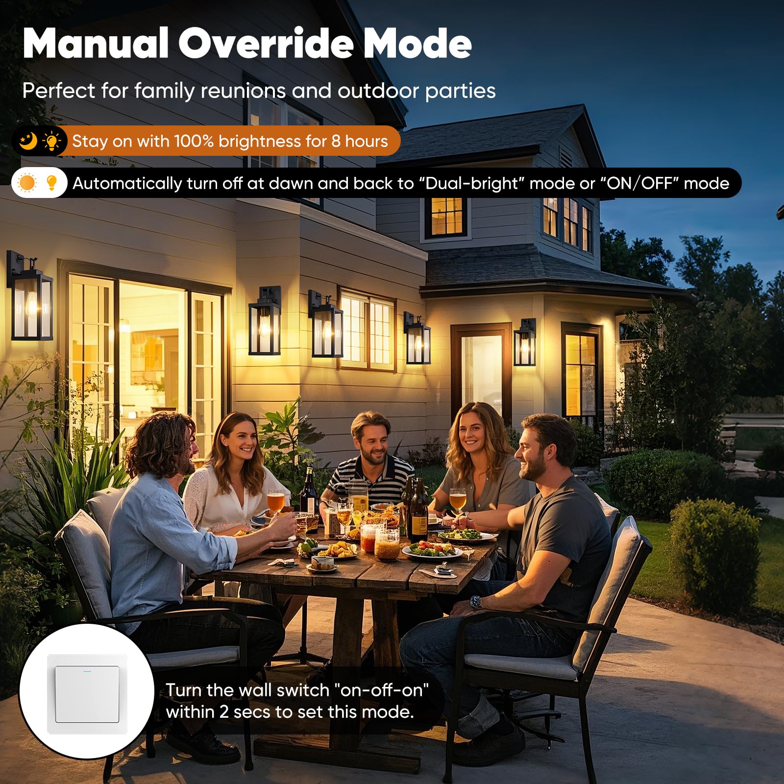 BesLowe modern outdoor wall sconce enhances porch or garage entryway aesthetics