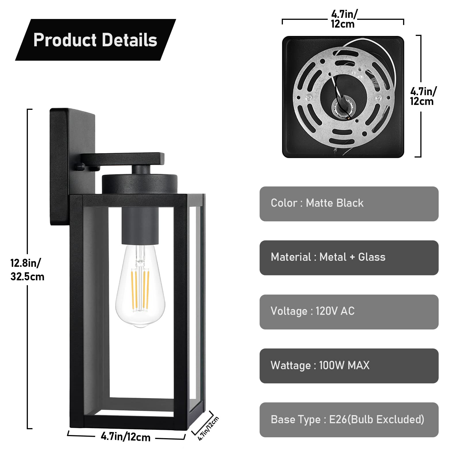 BesLowe open-bottom design allows easy bulb replacement.