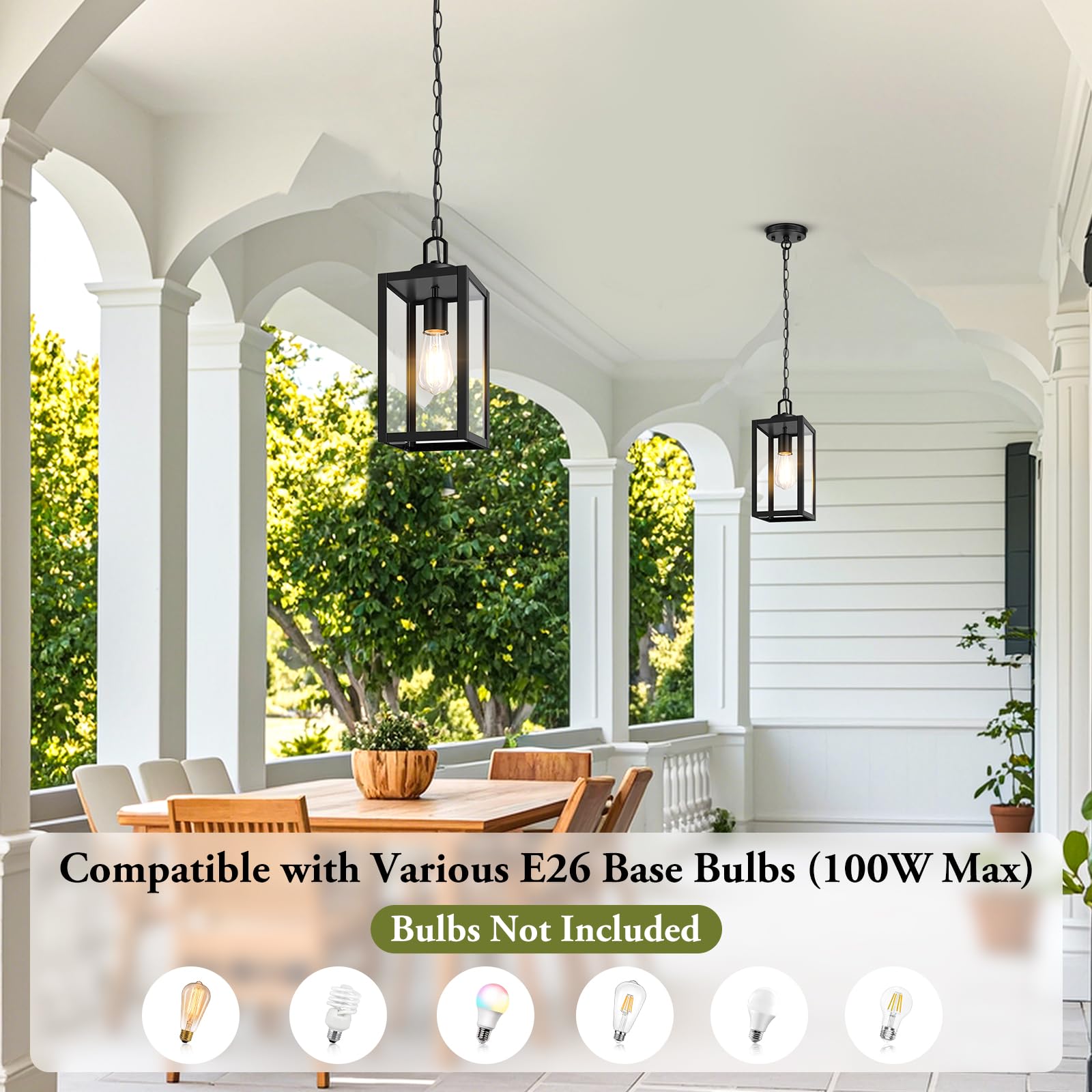 BesLowe pre-assembled outdoor pendant simplifies installation at entryways