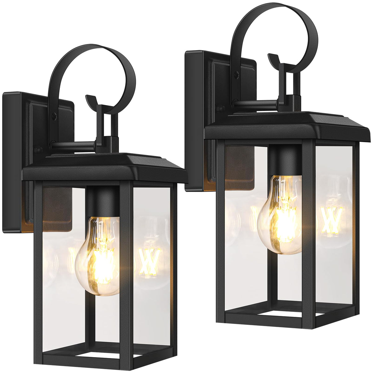 BesLowe two-pack outdoor wall light for front door illumination and curb appeal.