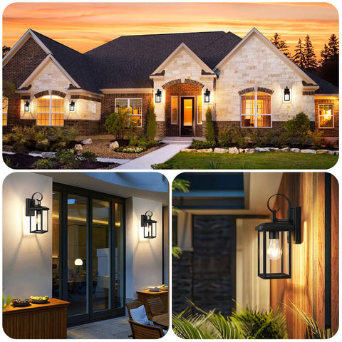 BesLowe waterproof exterior lanterns withstand weather while brightening porches.