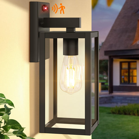 BesLowe upgraded motion sensor outdoor wall light with welcoming illumination