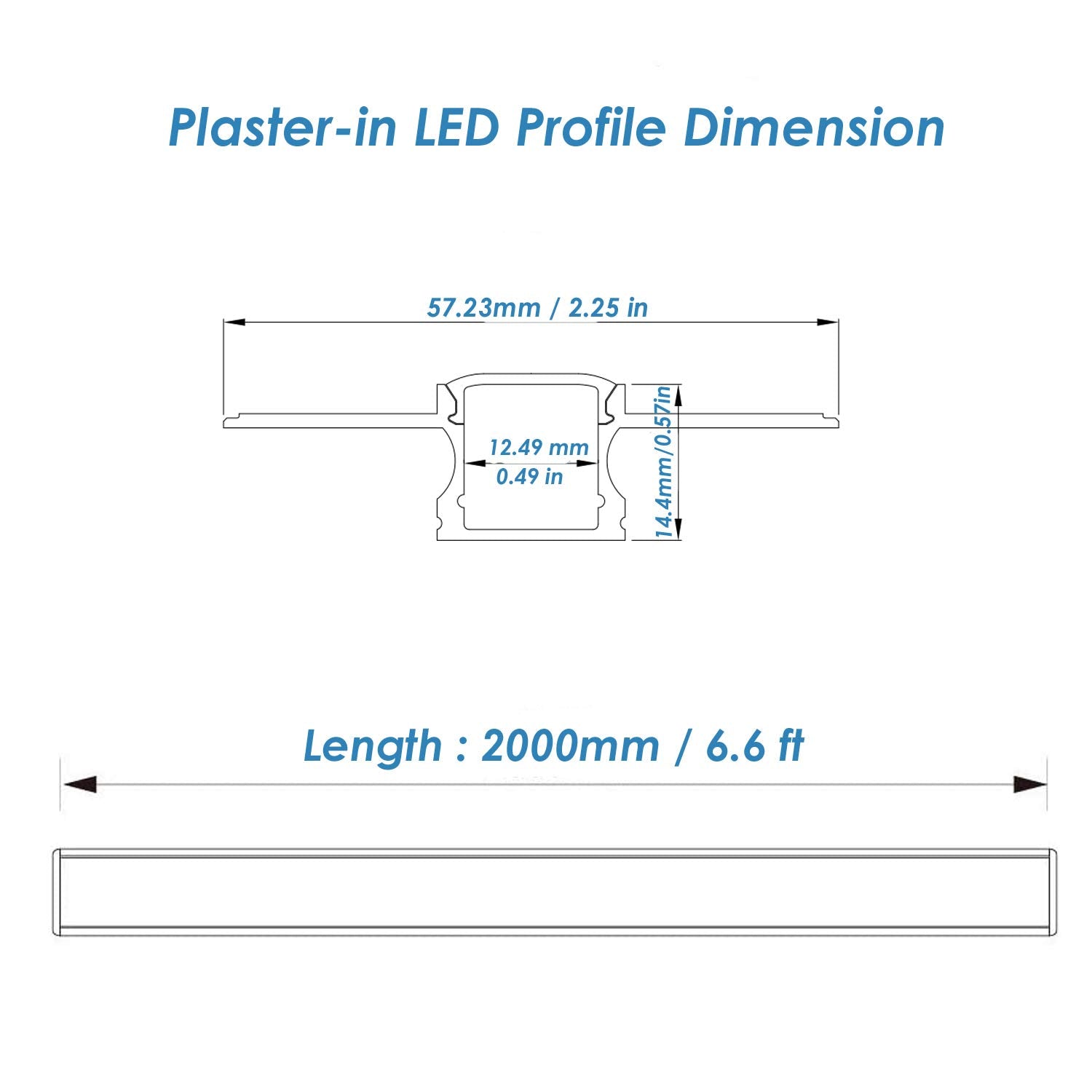 Besseto 10-pack aluminum channel with diffusers provides durable housing and even light distribution.