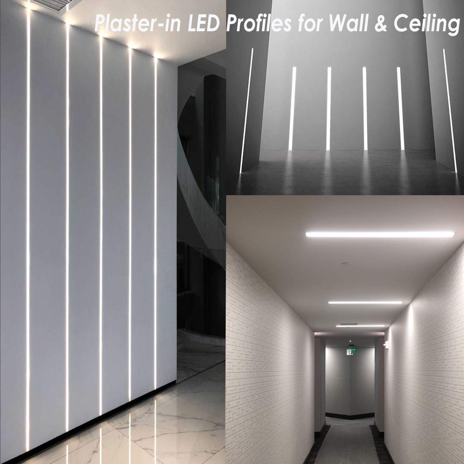 Besseto aluminum channel acts as housing and heat sink for cooler LED operation