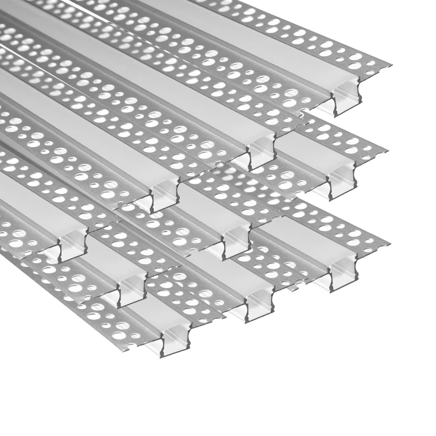 Besseto plaster-in LED channel kit for seamless drywall installations with clean light beam.