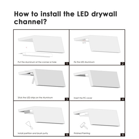 Besseto aluminum channel provides heat dissipation and LED protection.