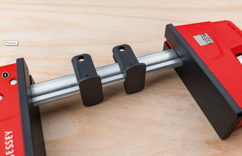 BESSEY K Body REVO rail protection keeps workpieces from touching the rail