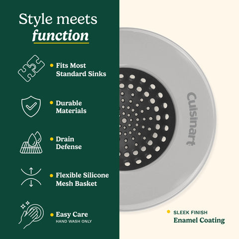 Best Brands Cuisinart easy-clean basket drains quickly after use.