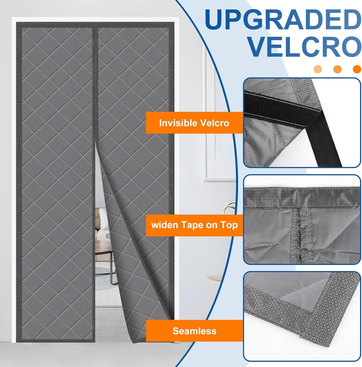 BEST CHOICE MAGNETS 38x83 inch curtain fits 36x82 inch doors