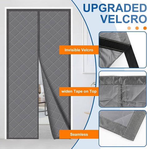 BEST CHOICE MAGNETS 38x83 inch curtain fits 36x82 inch doors