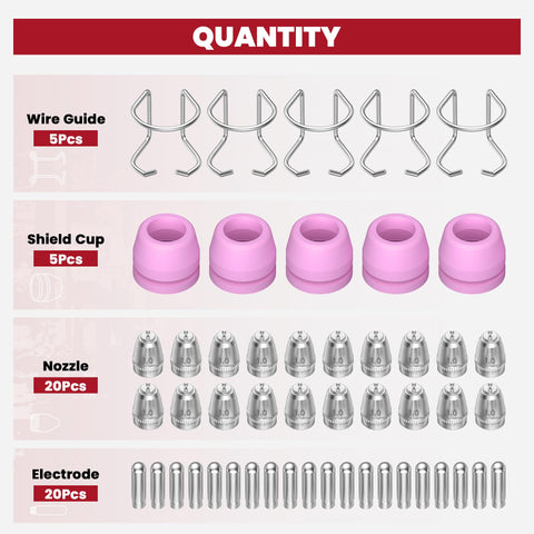 Bestarc AG60P electrode pack—20 pieces for consistent arc stability