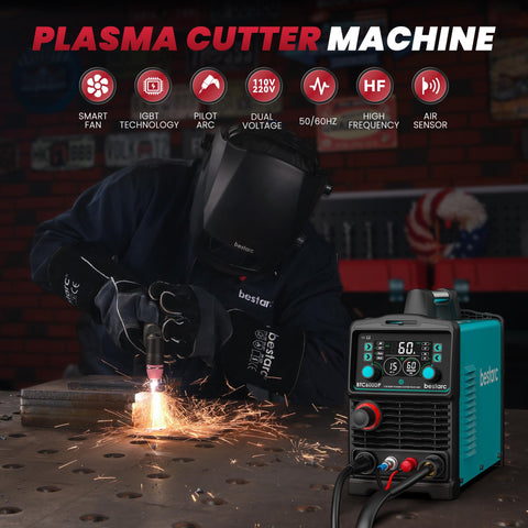 Bestarc plasma cutter pilot arc function enables non-contact starts on rusty metal.