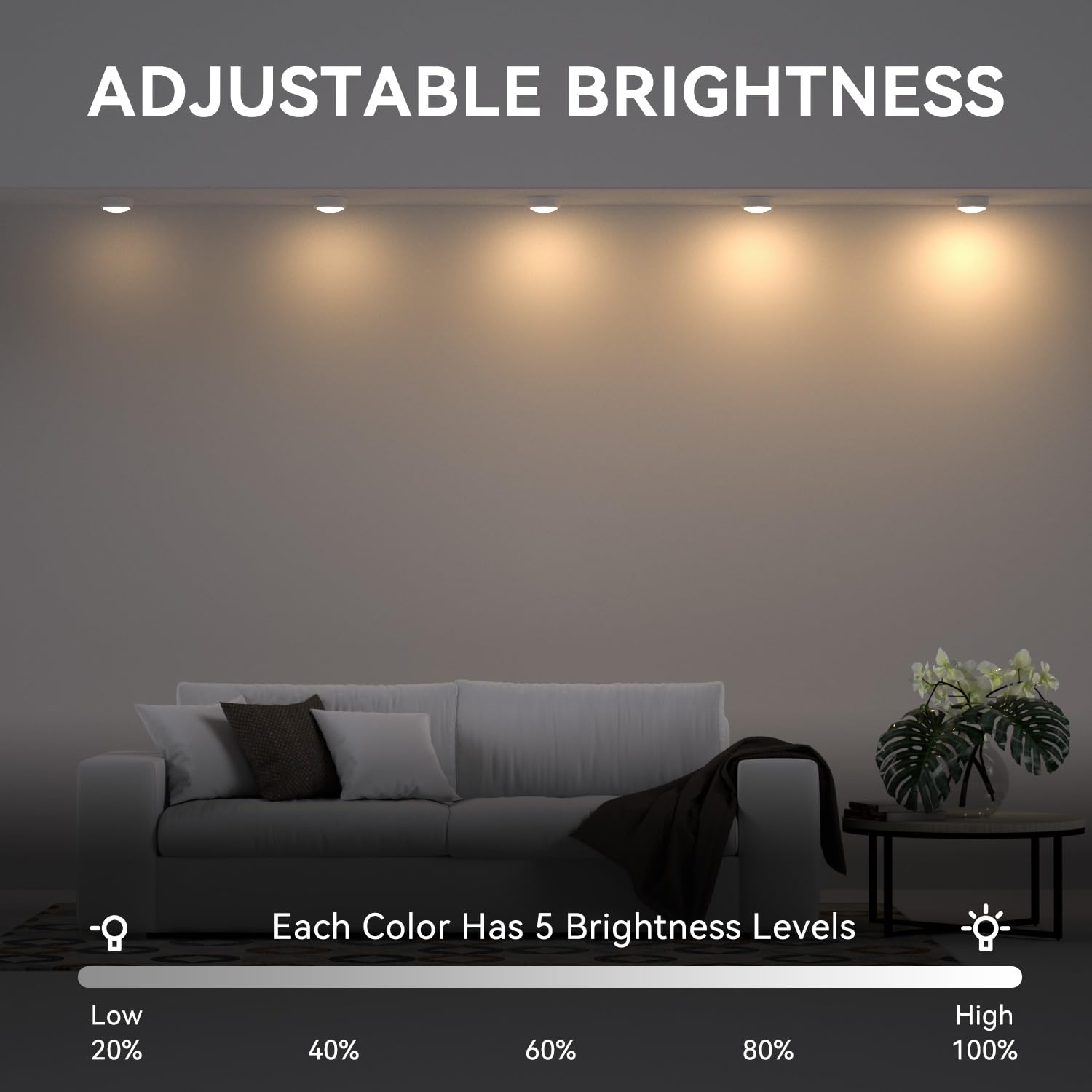 BESTDLCLITE under-cabinet lighting showcases easy installation with 3M adhesive.