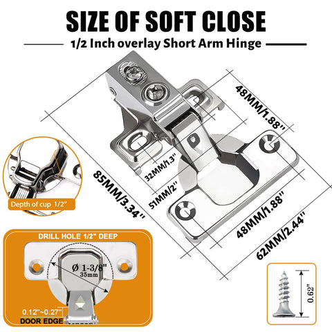 BESTEEL 105-degree opening hidden hinges provide wide access while maintaining a clean look