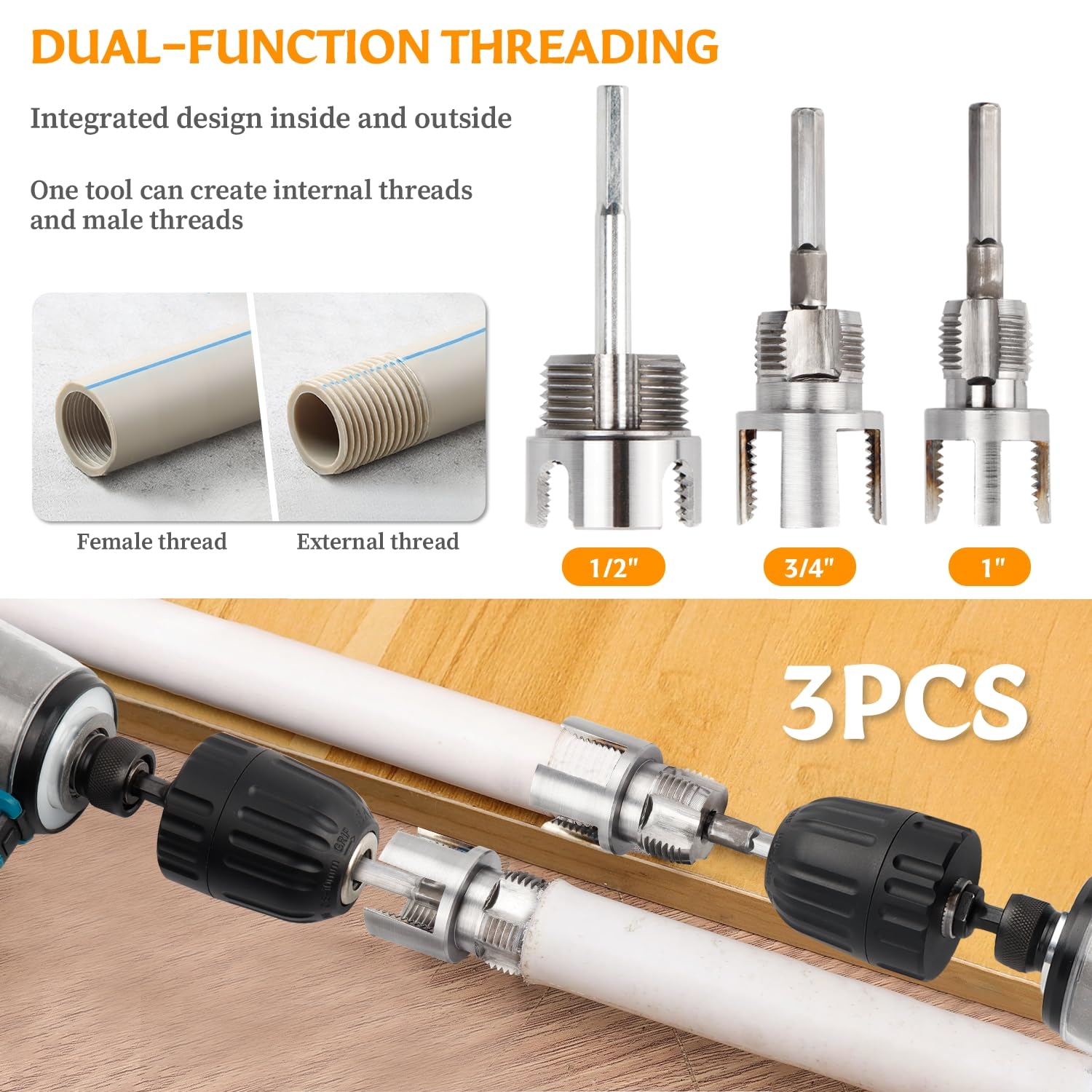 Bestgle precision thread cutting produces clean, accurate threads.