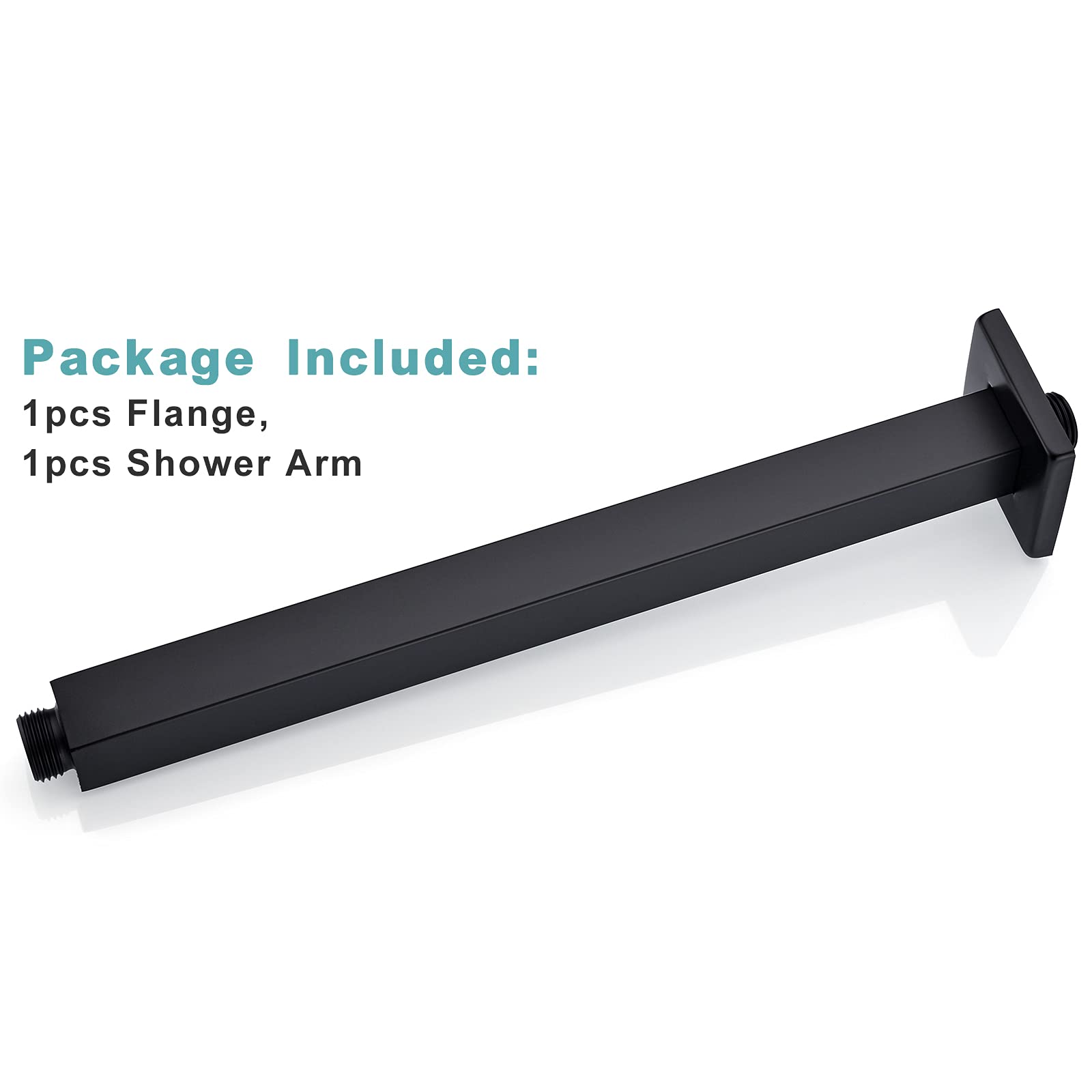 BESTILL 12-inch ceiling arm reaches showerhead position precisely
