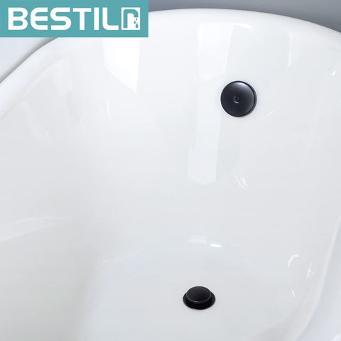 BESTILL bath drain hair catcher in oil-rubbed-bronze keeps debris out