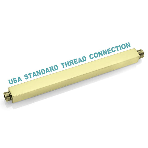 BESTILL ceiling mount brushed gold arm complements fixtures