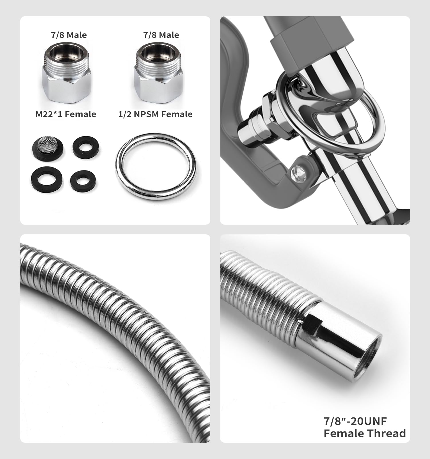 Stainless steel construction helps resist rust and leaks in daily use.