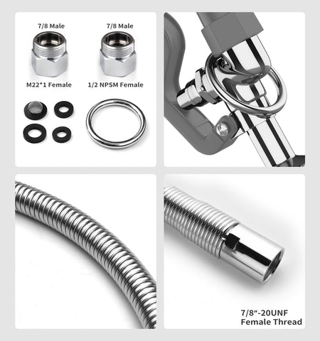 Stainless steel construction helps resist rust and leaks in daily use.