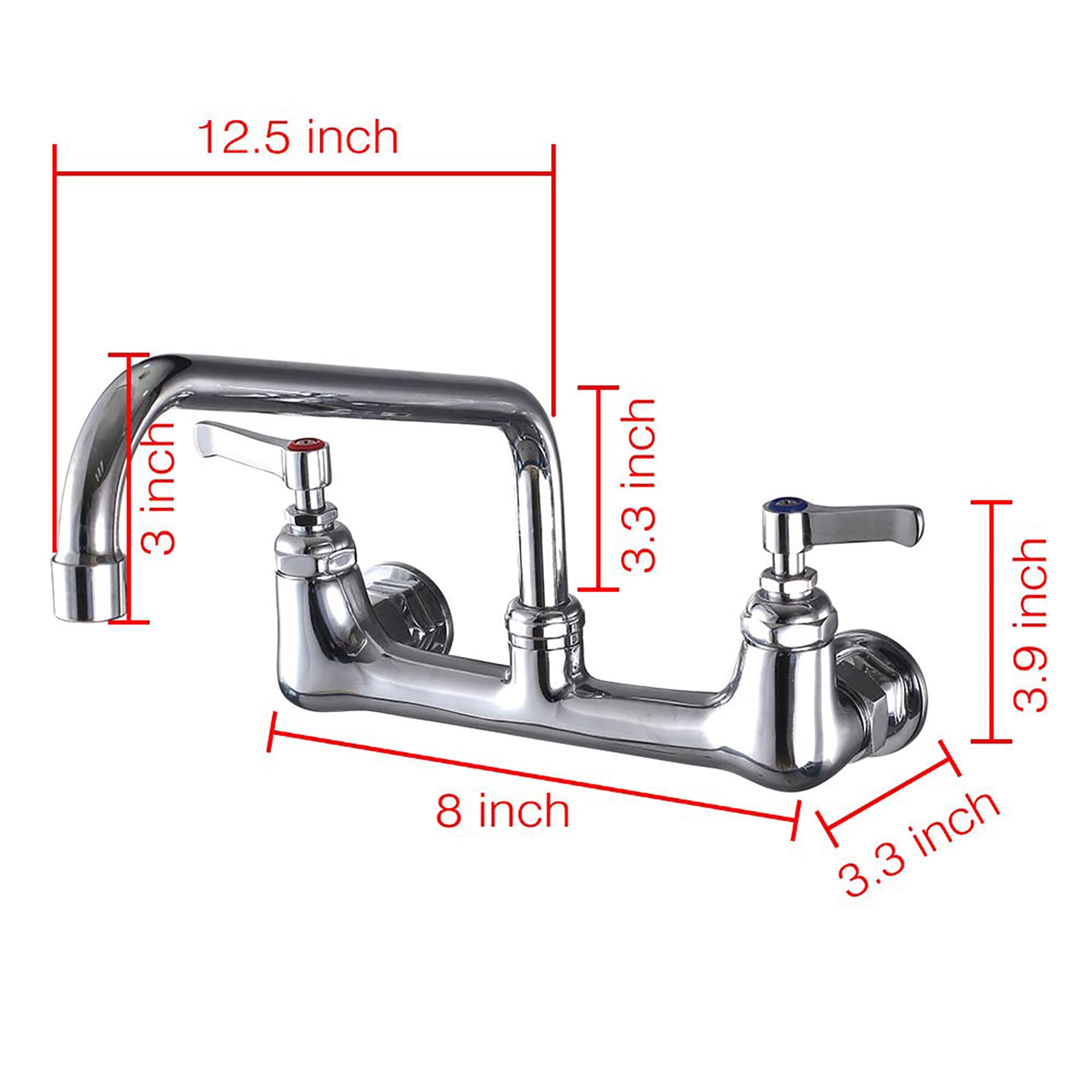 BESTJEEF packaging shows 8-center body and 12-spout for easy installation.