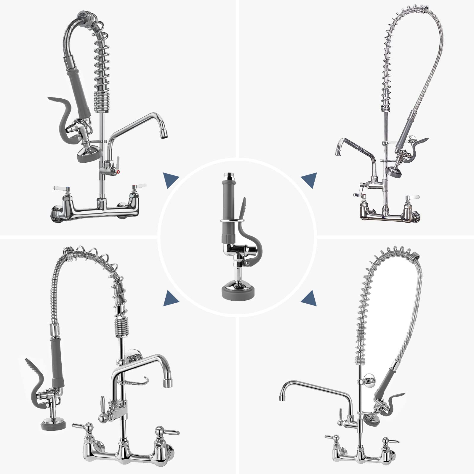 BESTJEEF Pre Rinse Sprayer with ergonomic handle for comfortable use during long shifts