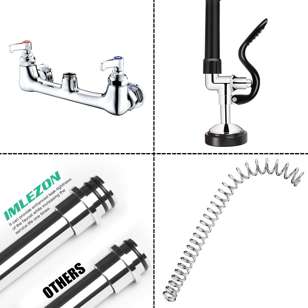 BESTJEEF 12-inch swivel add-on spout for 360-degree reach and splash control