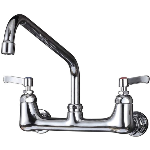 BESTJEEF wall mount faucet with 8-inch center for durable commercial kitchens.
