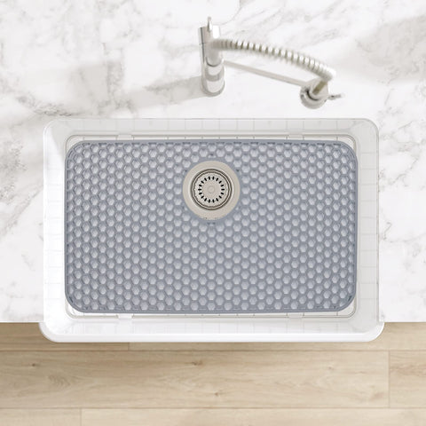 Bestjing silicone sink mat drying-grid; doubles as a dish rack and drainage platform.