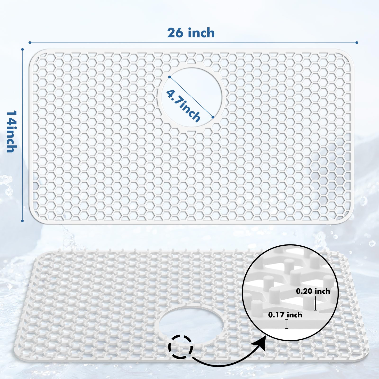 Bestjing rustproof silicone mat shows durability and flexible protection