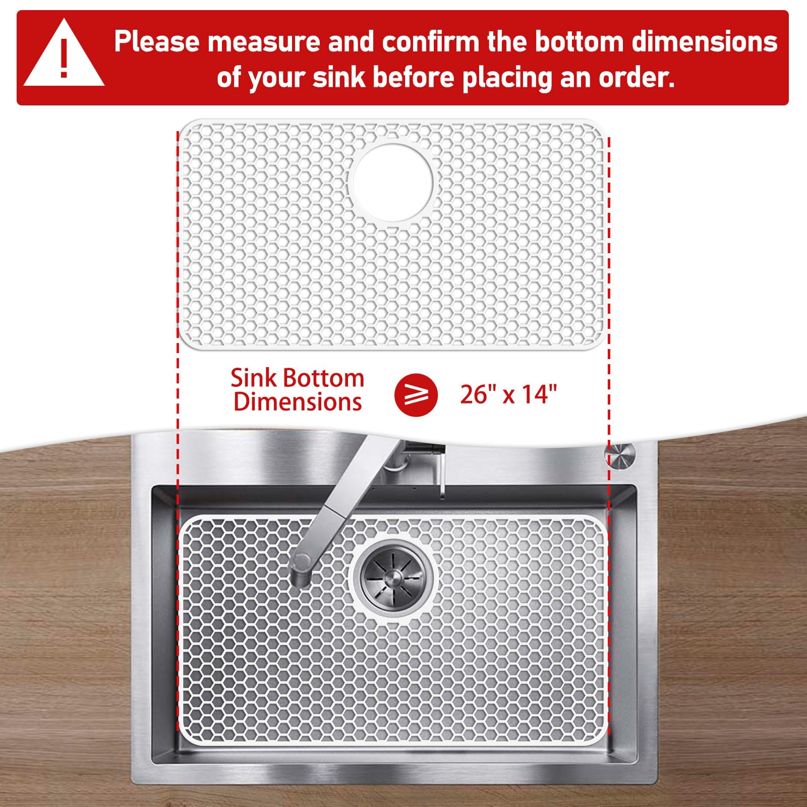Bestjing bottom-protection mat cushions fragile utensils in the sink