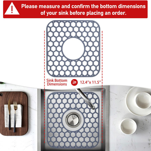 Bestjing sink mat center drain design promoting water drainage while protecting surfaces.