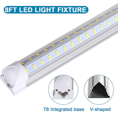 Bestka linkable 8ft shop lights demonstrating seamless ceiling integration