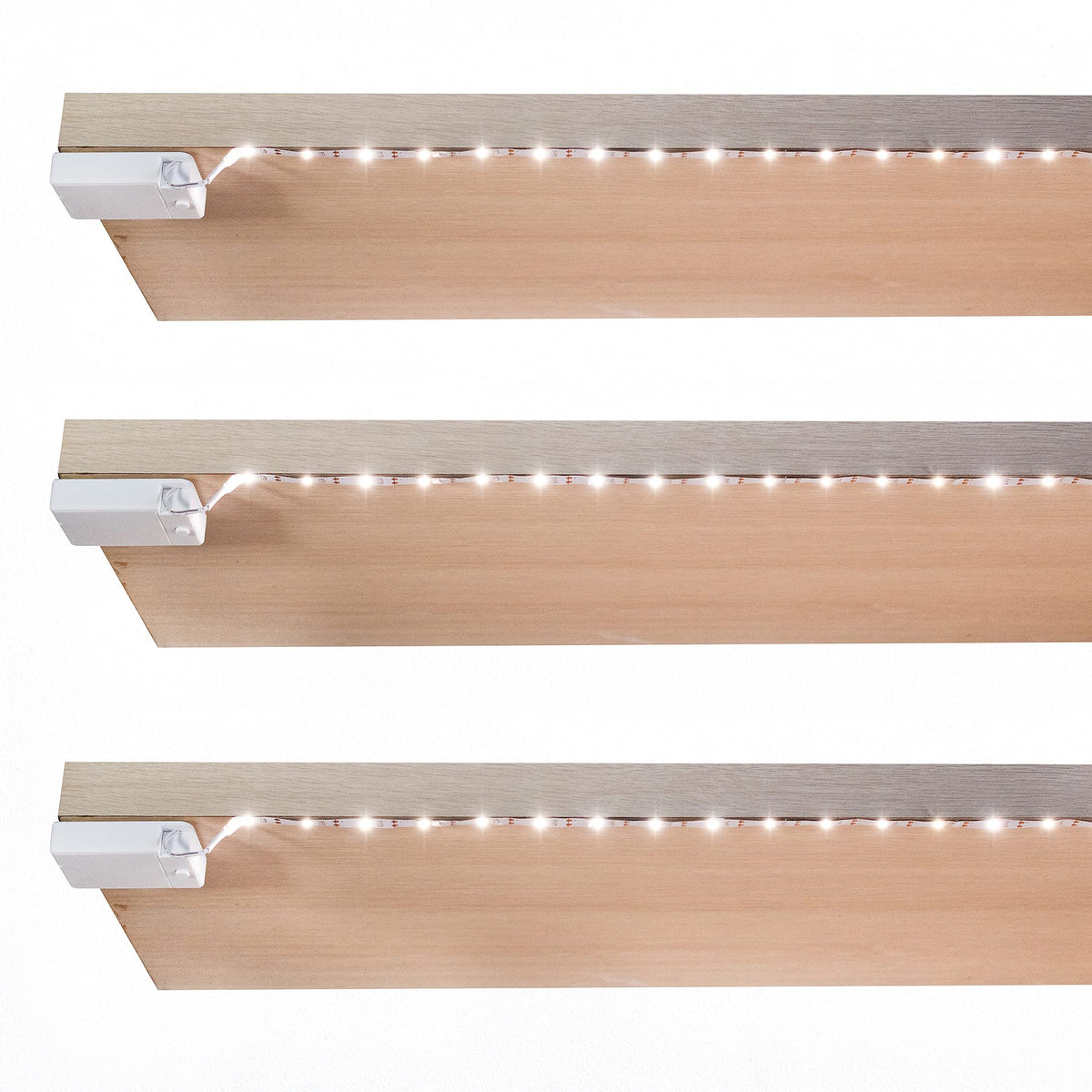 BestLuz battery powered LED strip under cabinet lighting for bright kitchen tasks