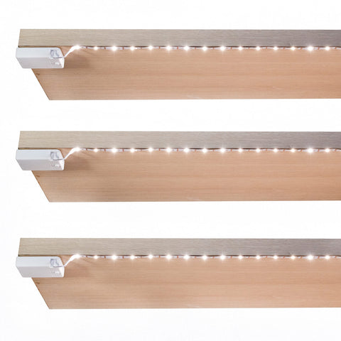 BestLuz battery powered LED strip under cabinet lighting for bright kitchen tasks