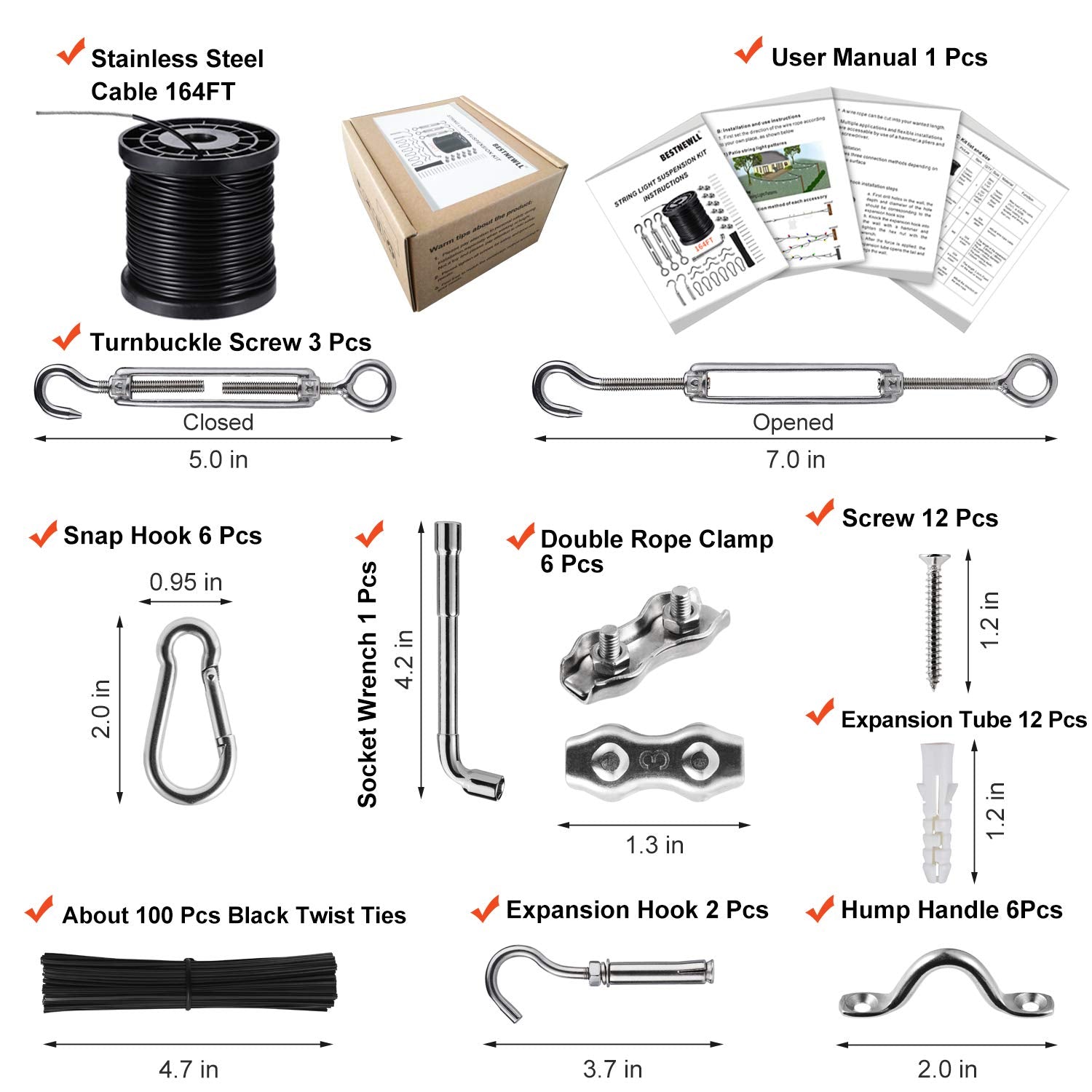 BESTNEWLL expansion hooks offering versatile hanging options for decor and garden.