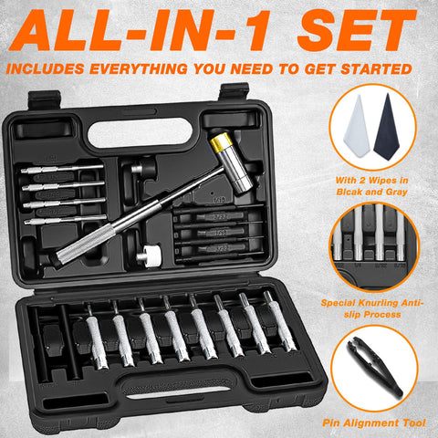 BESTNULE kit includes tweezers and wipes for tidy handling.