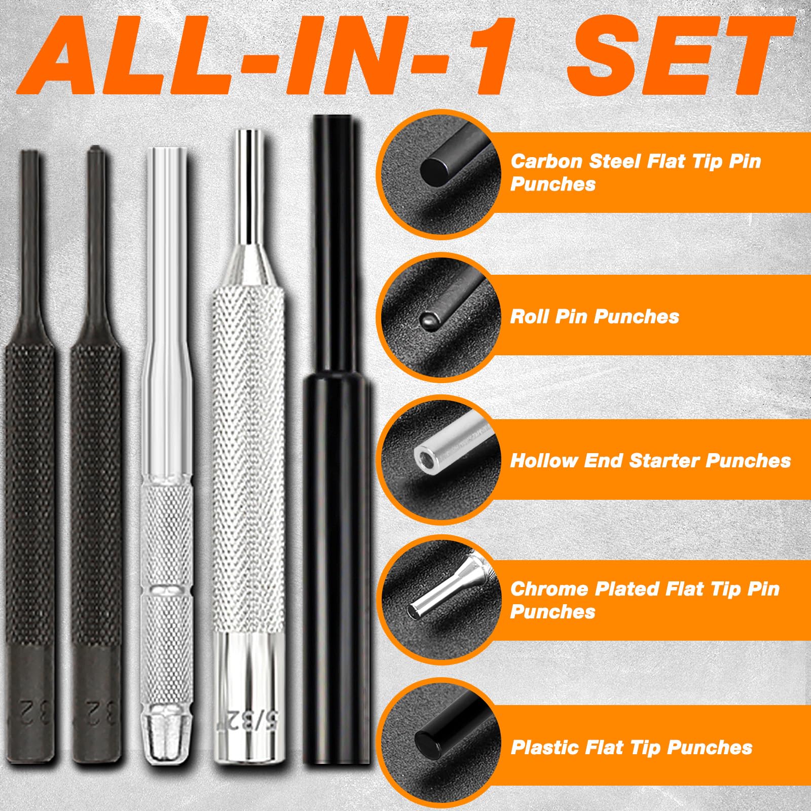 BestNULE hollow starter punches help initial pin placement