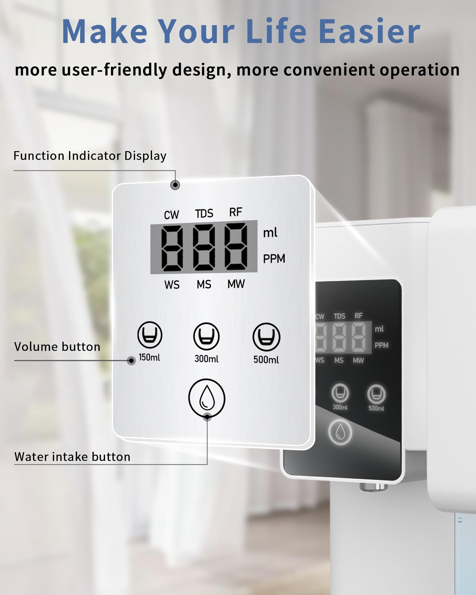 Bestronair RO System filter life display guides timely replacements